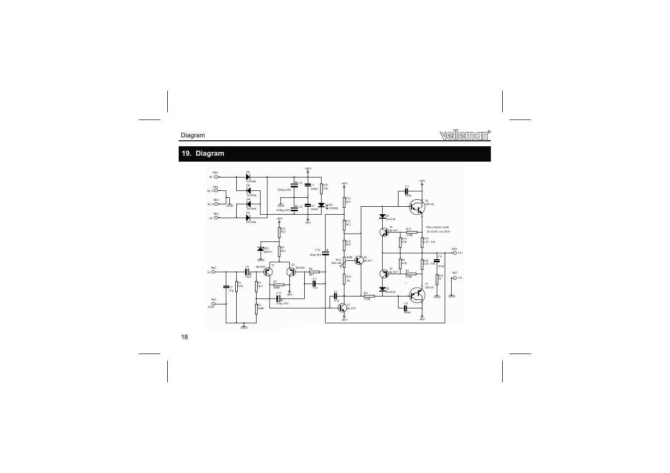 Diagram | Velleman К8060 User Manual | Page 18 / 20