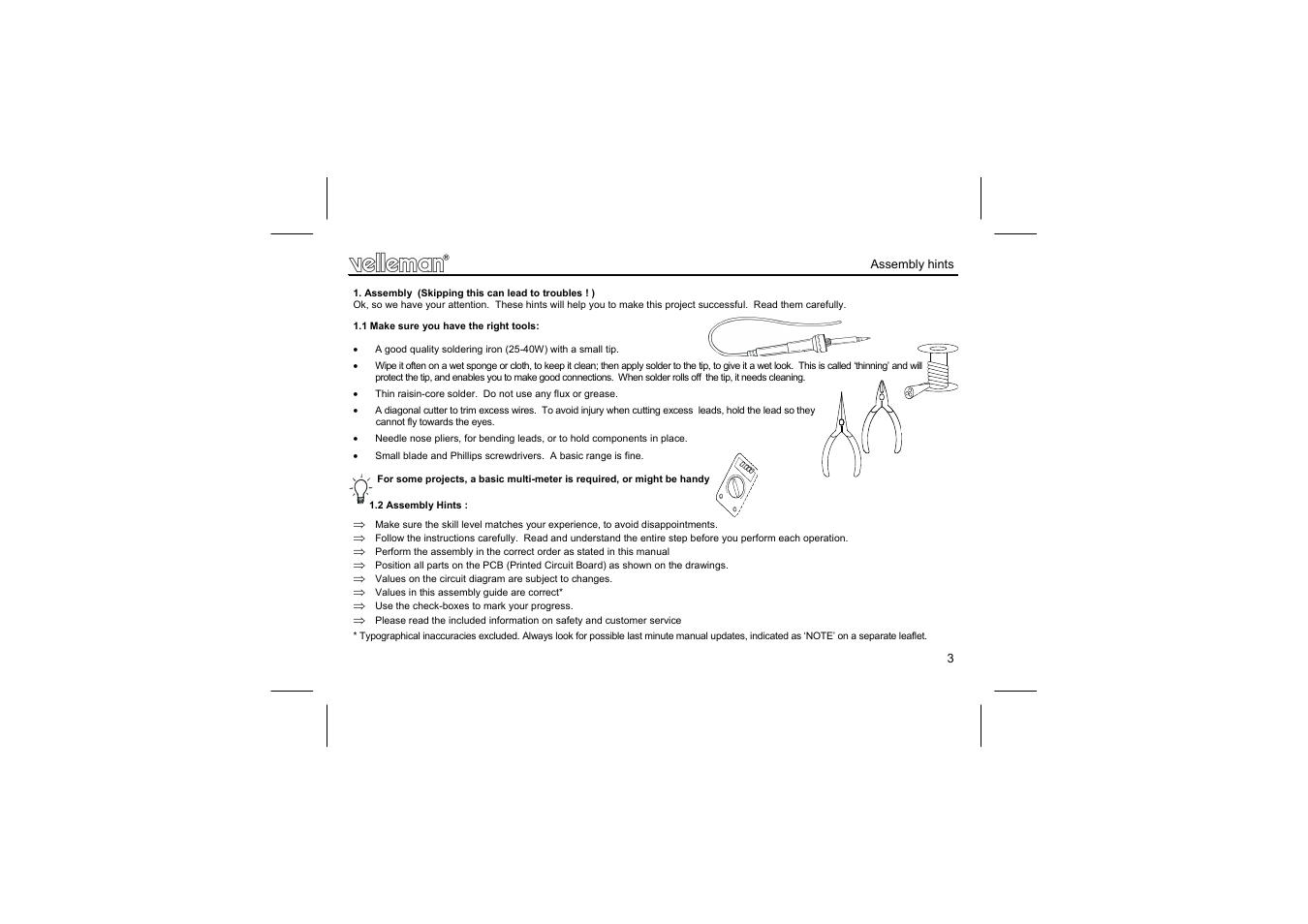 Velleman К8060 User Manual | Page 3 / 20