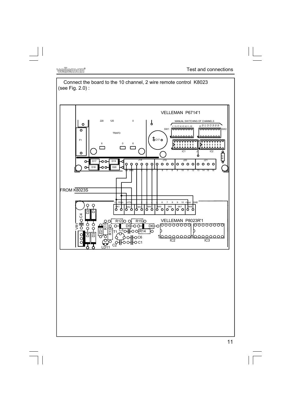 Velleman projects K6714 Assembly instructions User Manual | Page 11 / 16