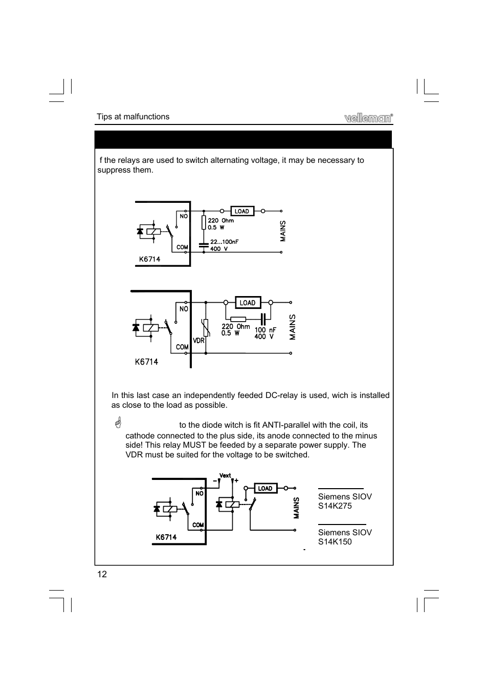 Velleman projects K6714 Assembly instructions User Manual | Page 12 / 16