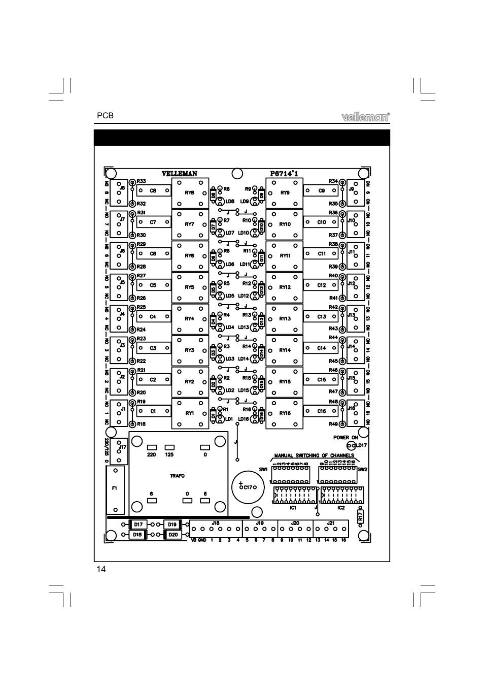 Velleman projects K6714 Assembly instructions User Manual | Page 14 / 16