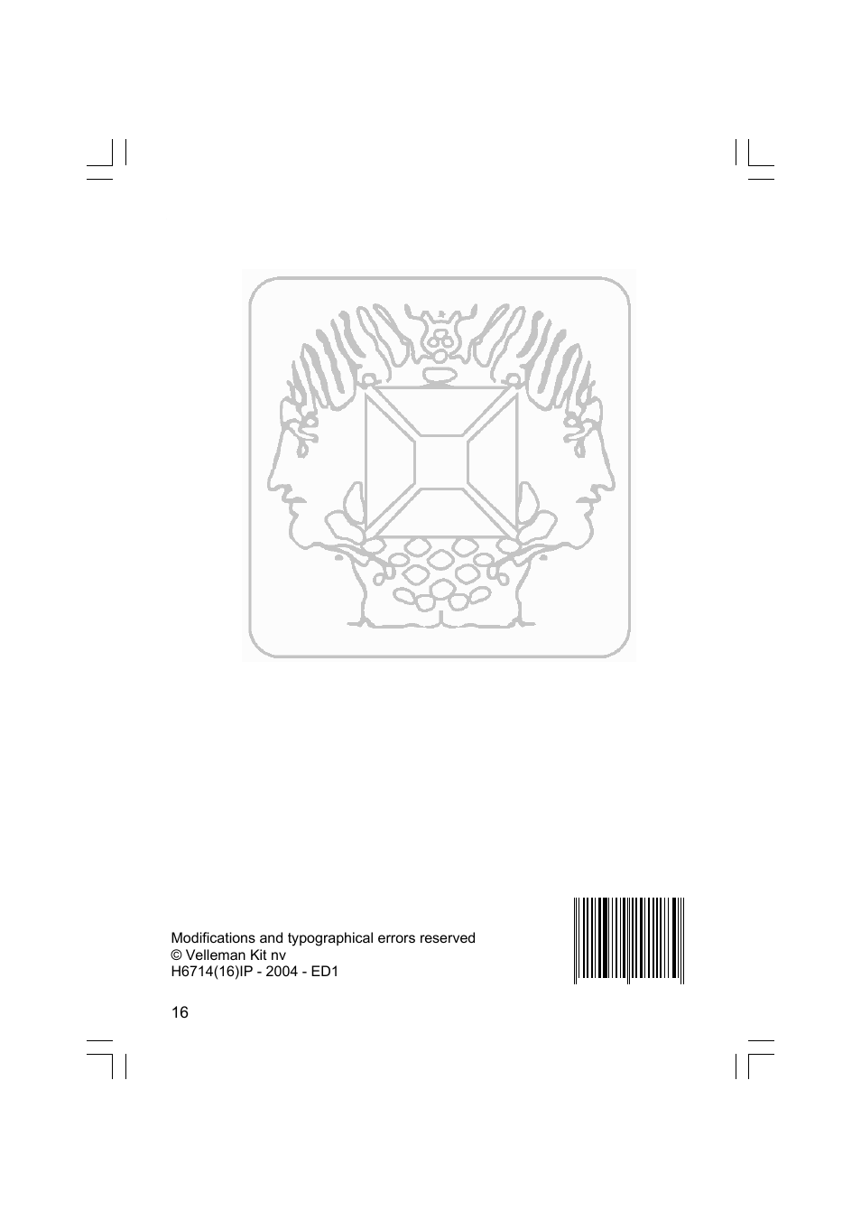 Velleman projects K6714 Assembly instructions User Manual | Page 16 / 16