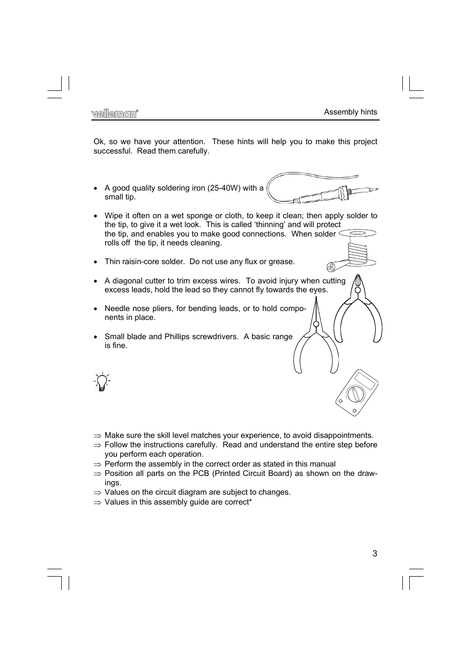 Velleman projects K6714 Assembly instructions User Manual | Page 3 / 16