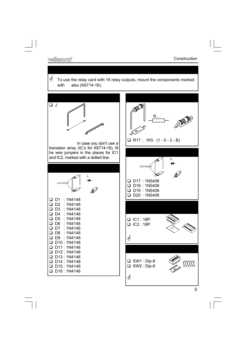Velleman projects K6714 Assembly instructions User Manual | Page 5 / 16