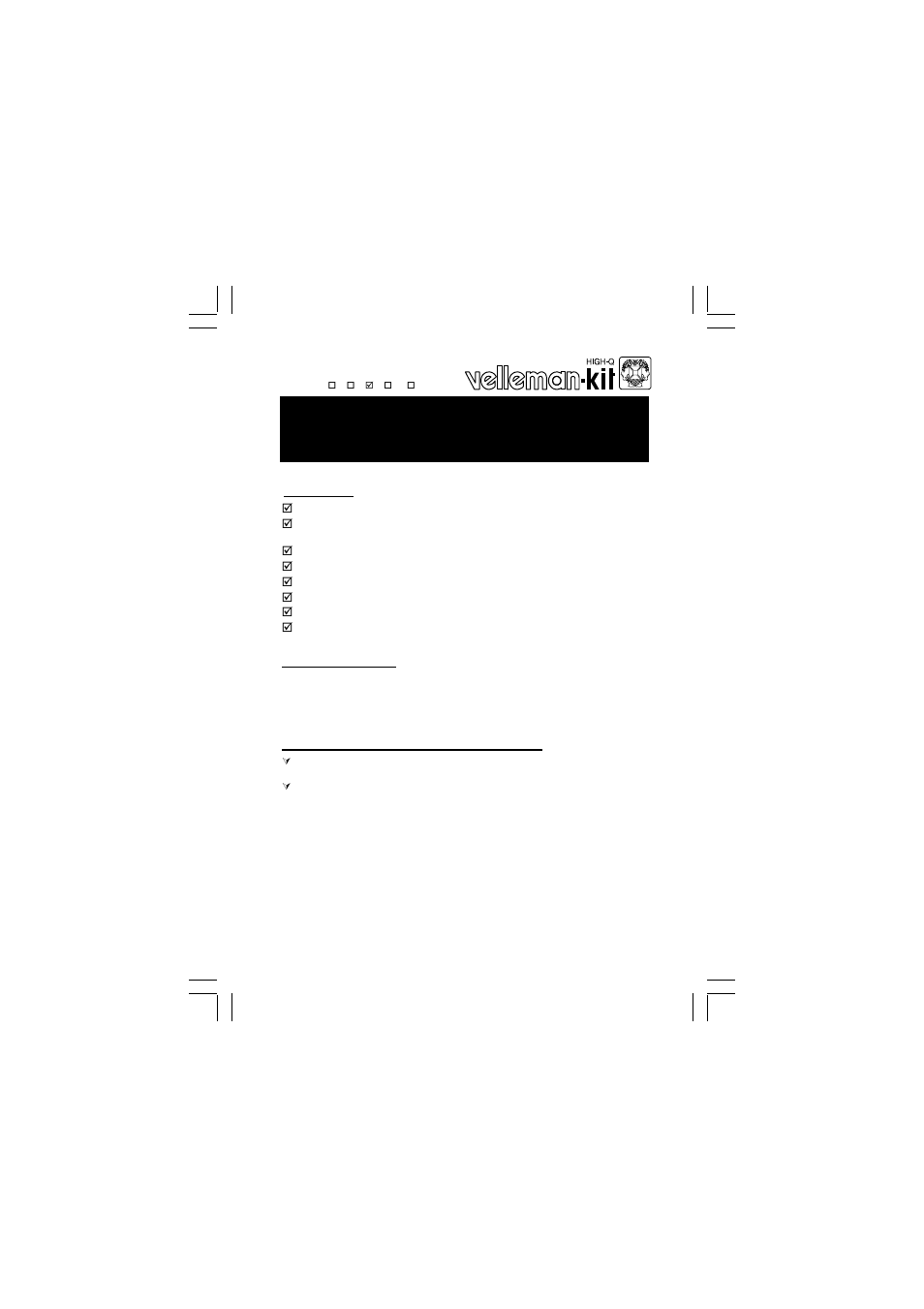 Velleman projects K8044 Assembly instructions User Manual | 16 pages