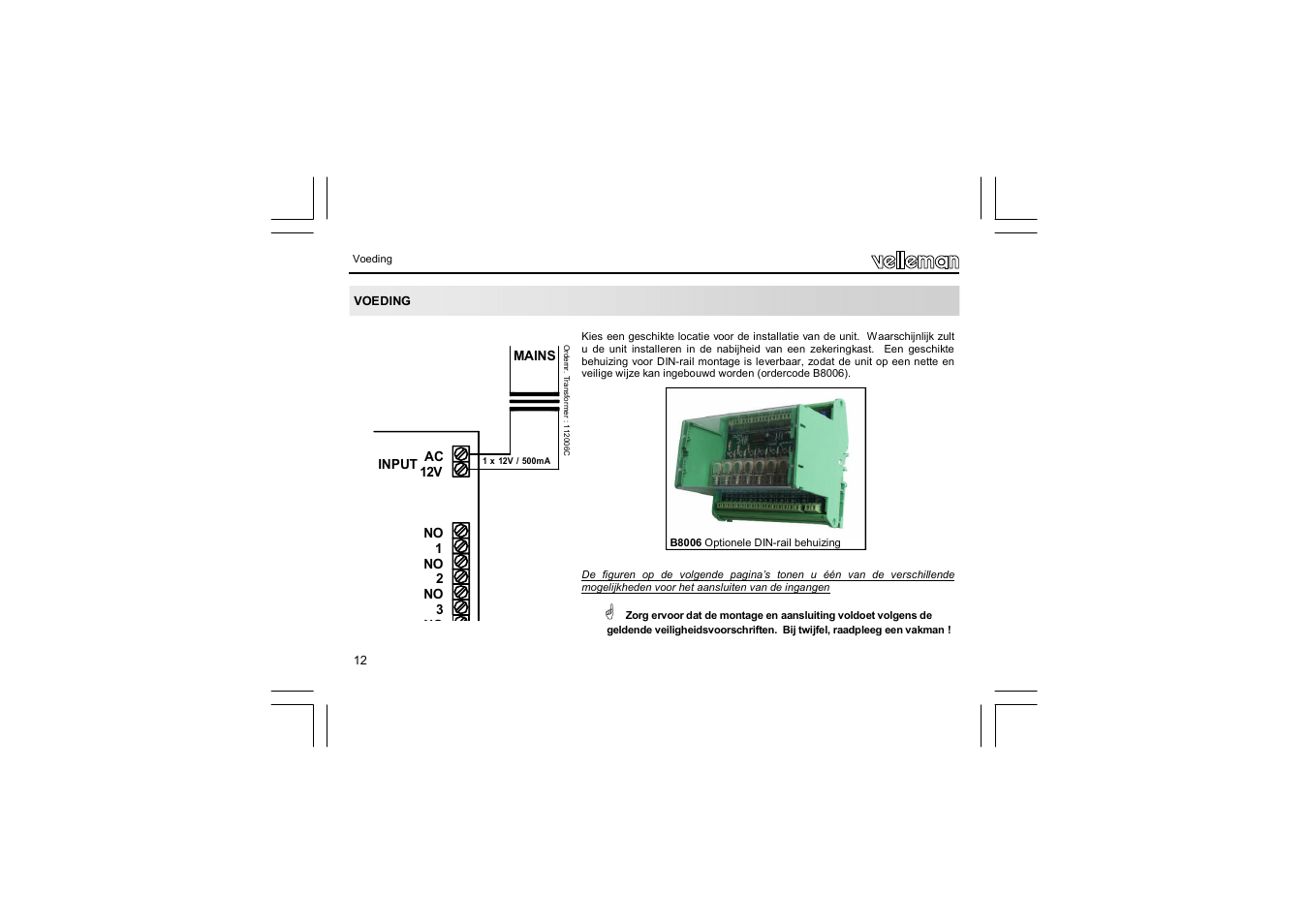 Velleman VM129 User Manual | Page 12 / 40