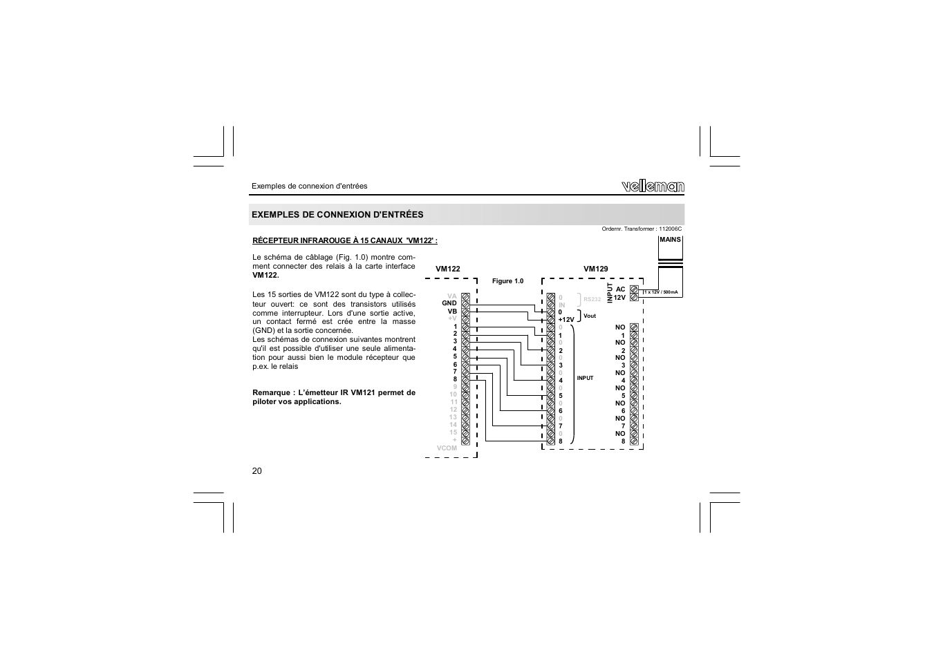 Velleman VM129 User Manual | Page 20 / 40