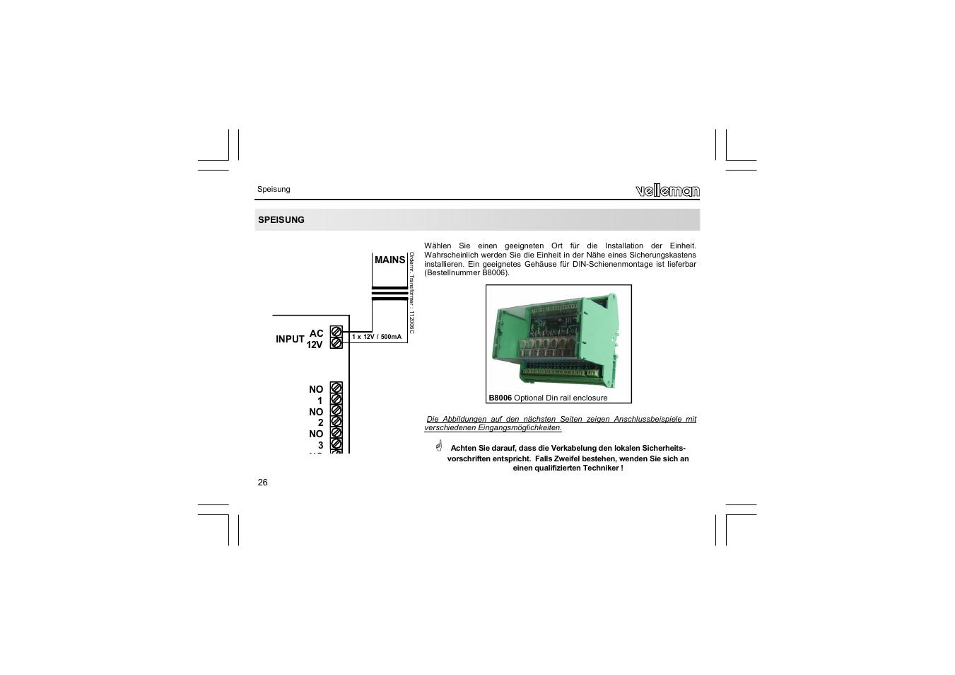 Velleman VM129 User Manual | Page 26 / 40