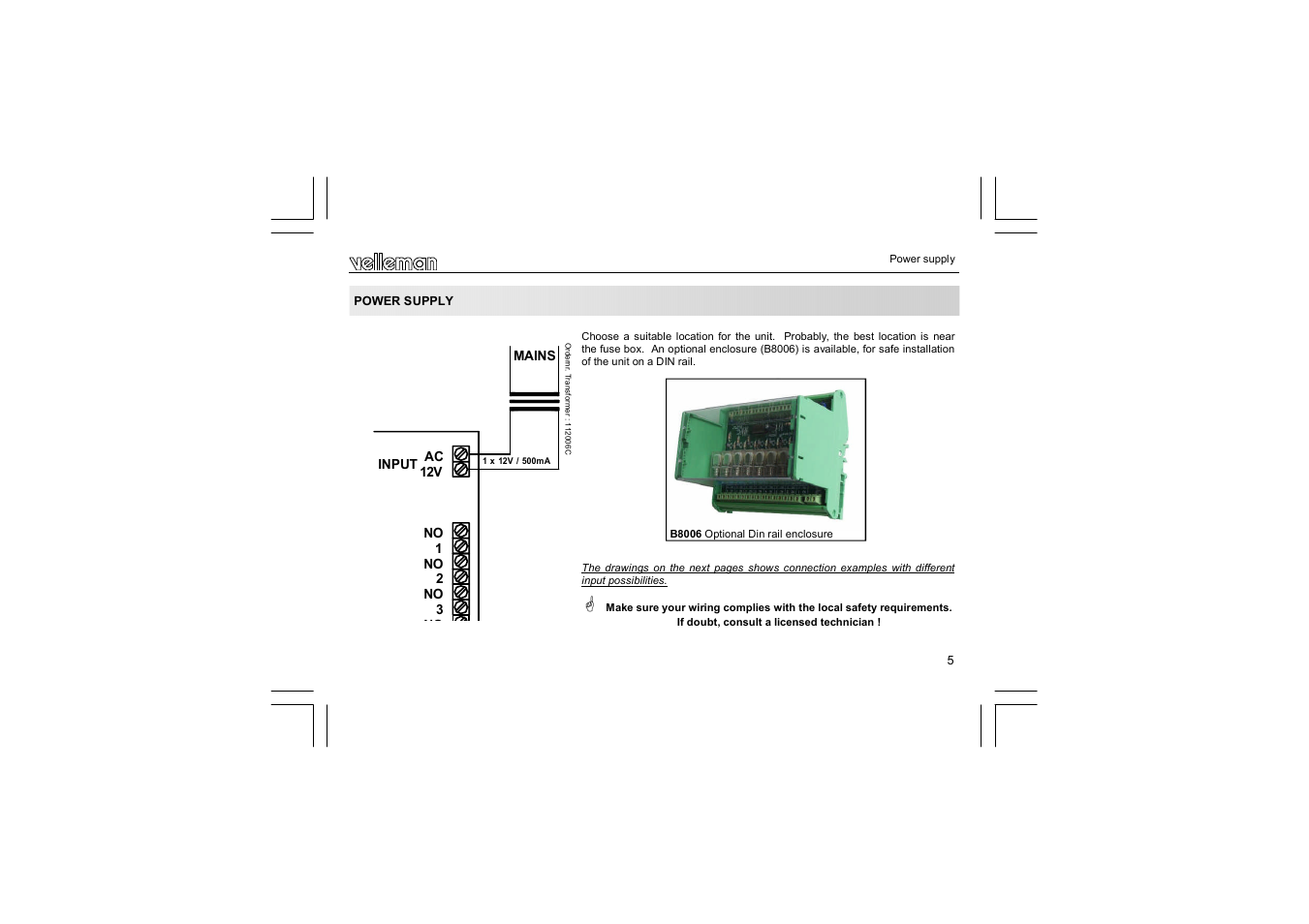 Velleman VM129 User Manual | Page 5 / 40