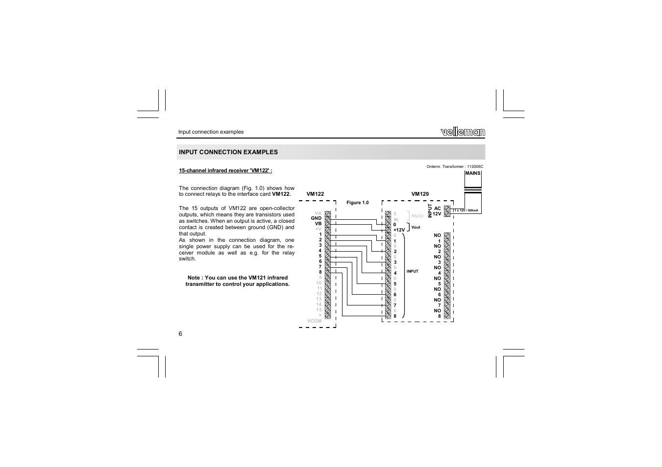 Velleman VM129 User Manual | Page 6 / 40