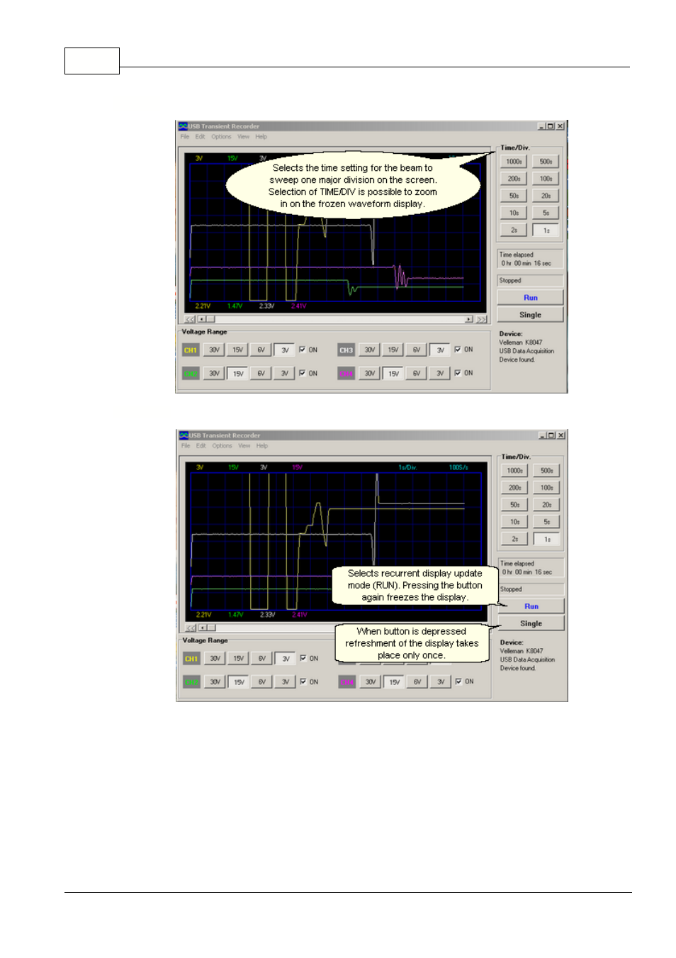 Time/div, Measuring | Velleman projects PCS10 pcs10 - K8047 User manual User Manual | Page 10 / 22