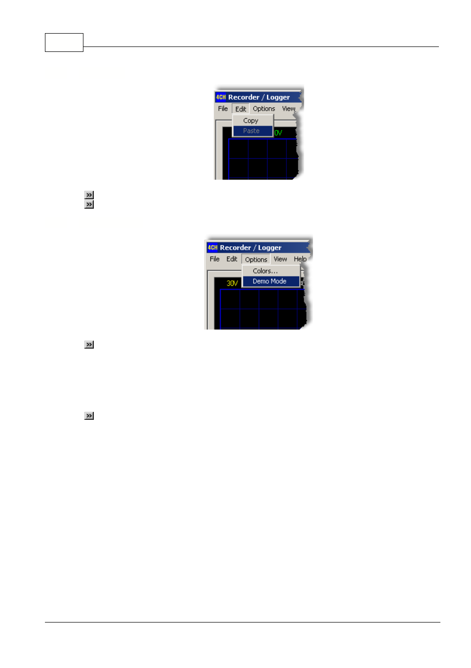 Edit menu, Options menu | Velleman projects PCS10 pcs10 - K8047 User manual User Manual | Page 14 / 22