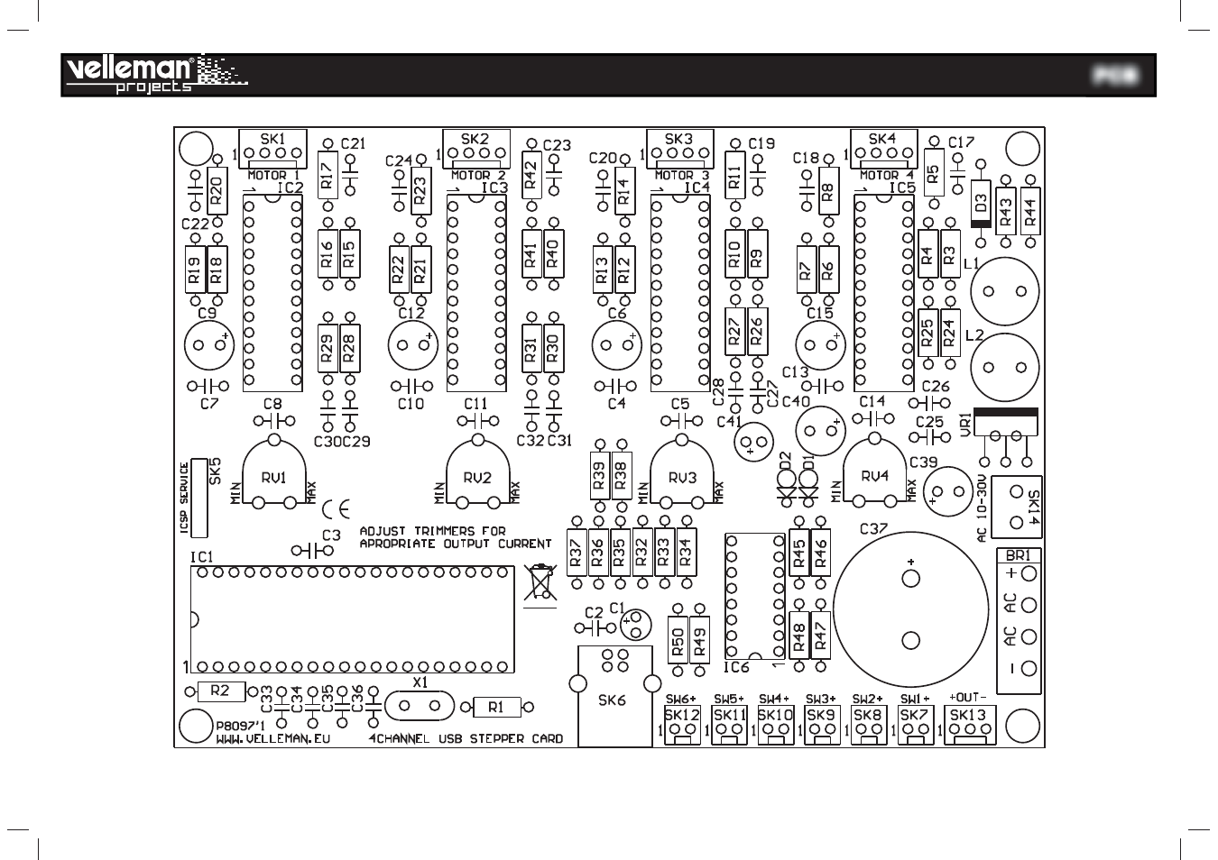 Velleman projects K8097 Assembly instructions User Manual | Page 17 / 20