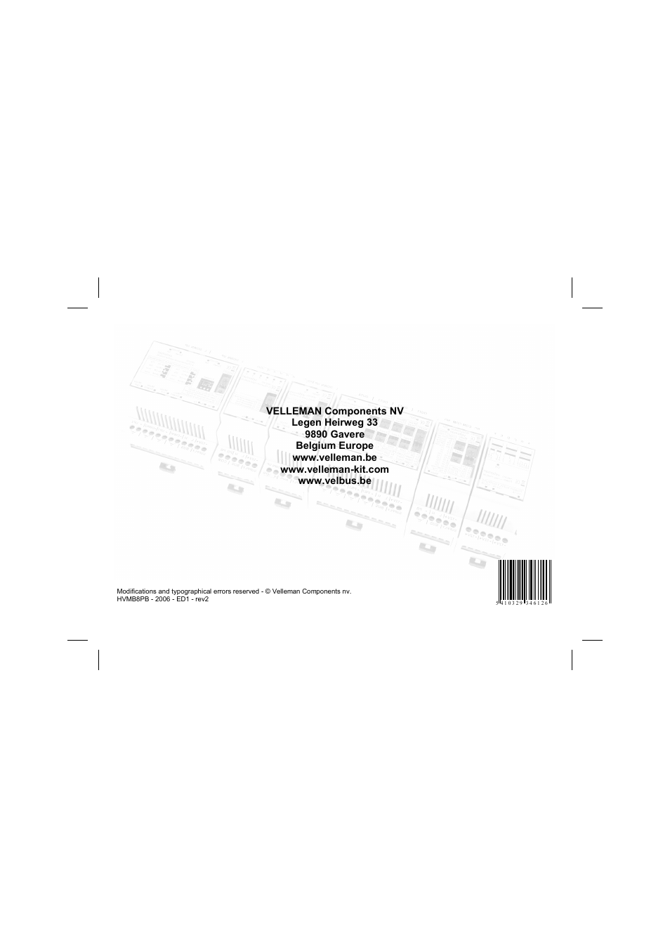 Velleman projects VMB8PB Short user manual User Manual | Page 16 / 16