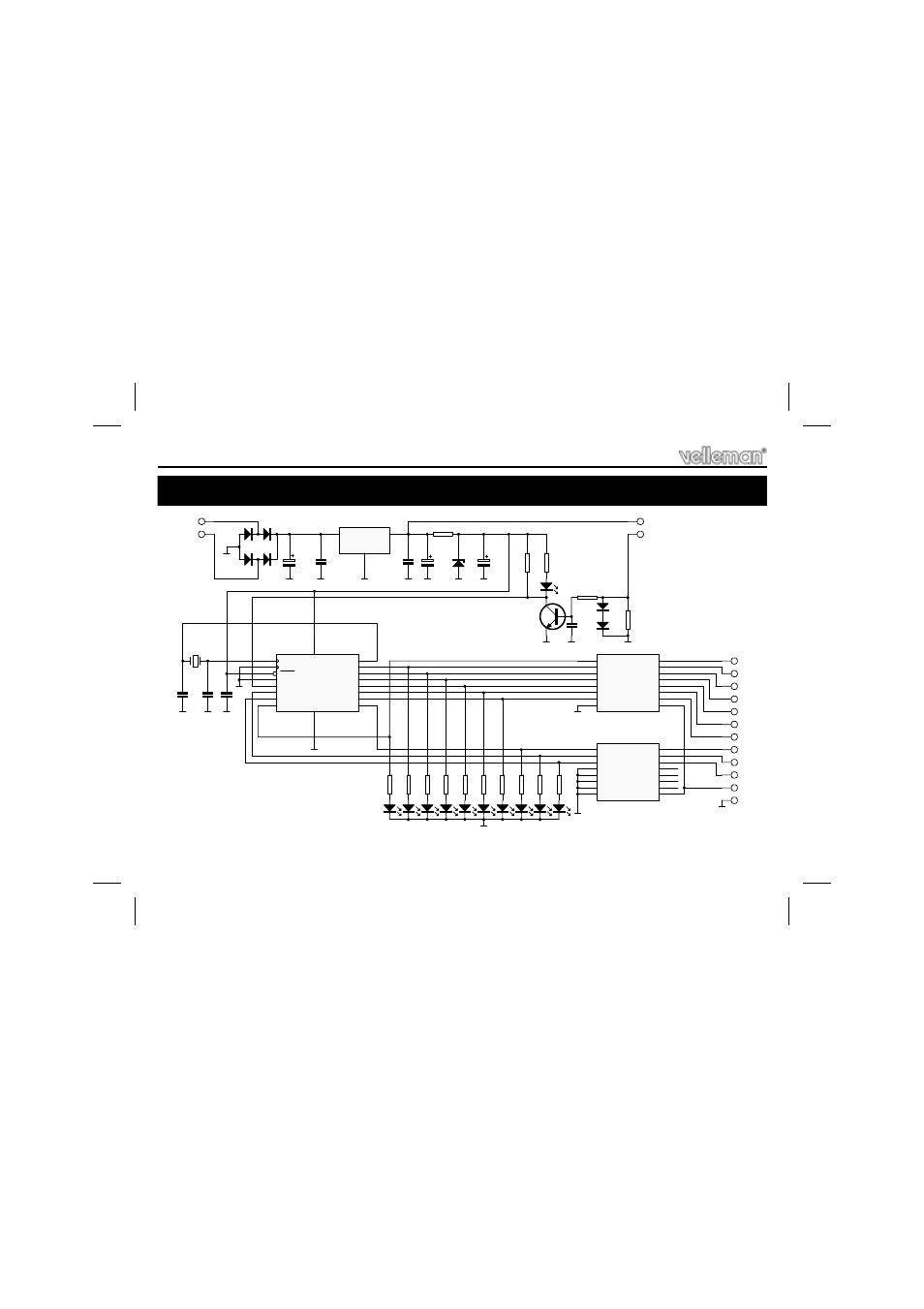 Schematic diagram | Velleman projects K8023 Assembly instructions User Manual | Page 16 / 20