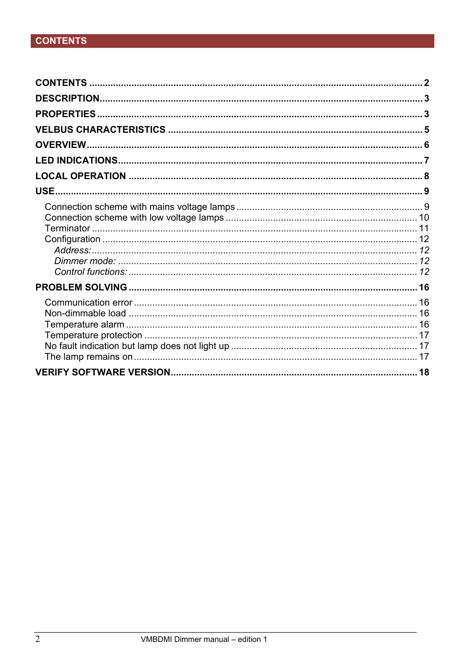 Velleman projects VMBDMI Extended user manual User Manual | Page 2 / 19