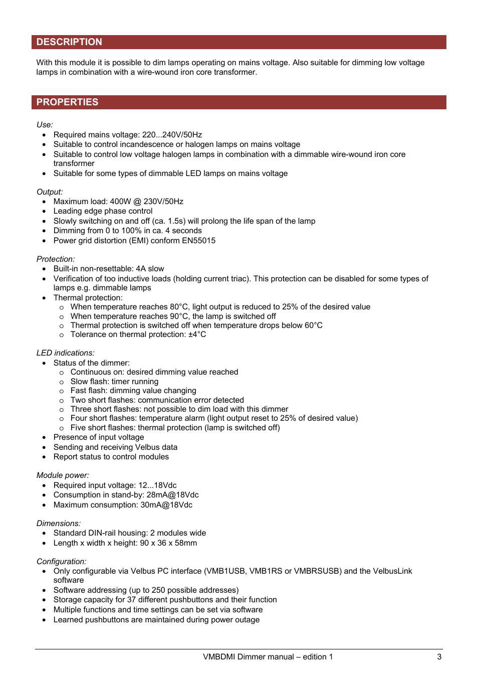Velleman projects VMBDMI Extended user manual User Manual | Page 3 / 19