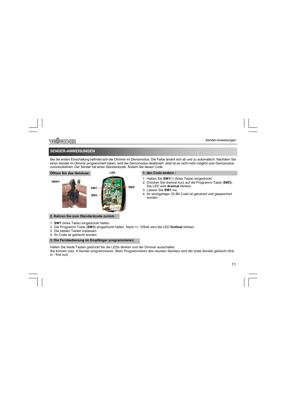 Velleman VM162 User Manual | Page 11 / 16