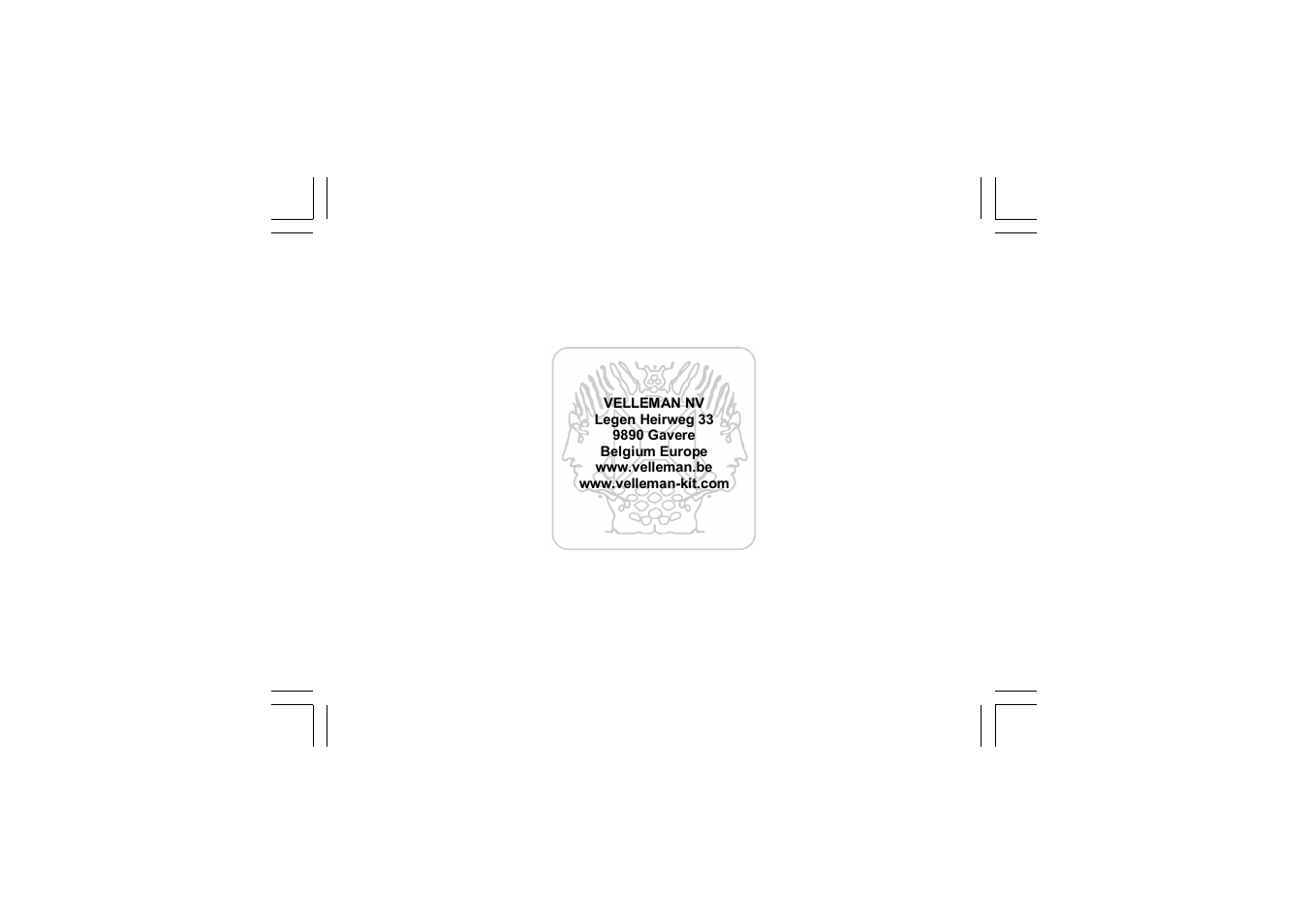 Velleman projects K2601 Assembly instructions User Manual | Page 2 / 12