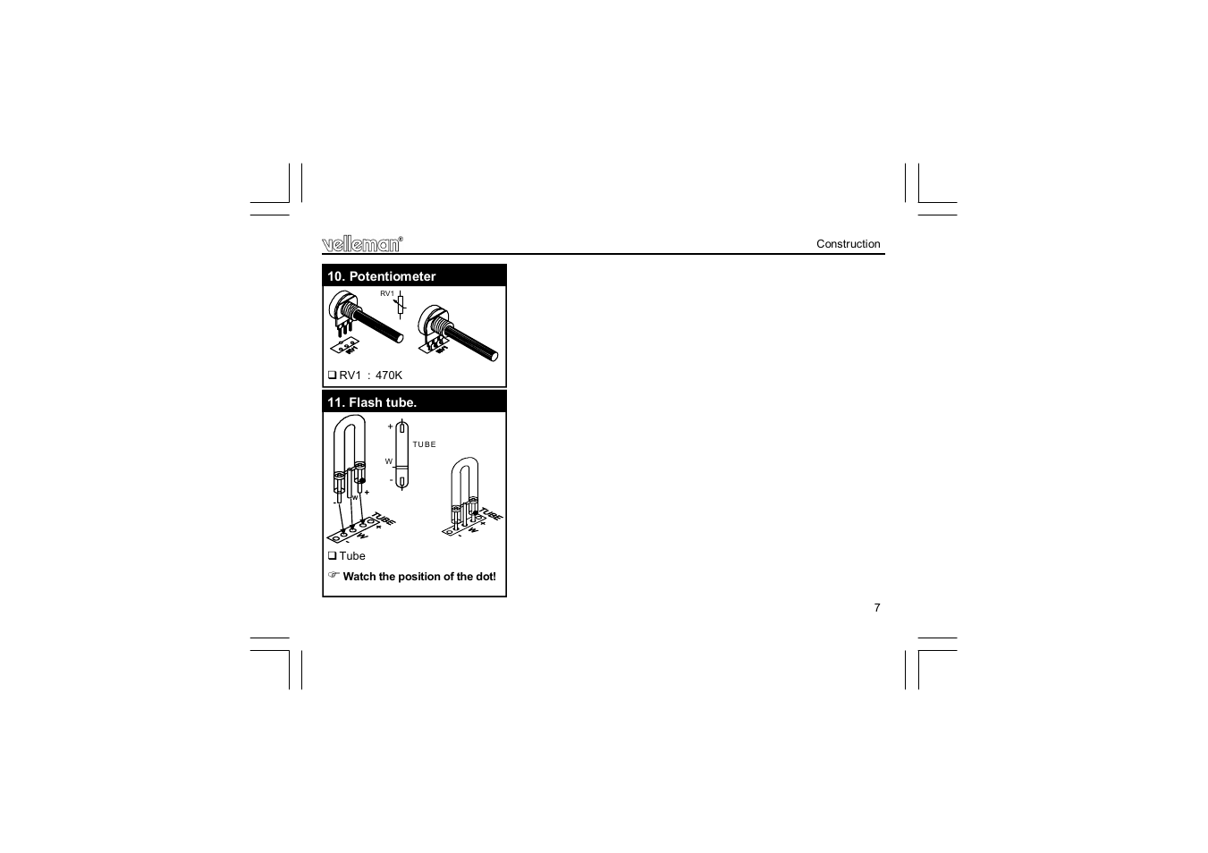 Velleman projects K2601 Assembly instructions User Manual | Page 7 / 12