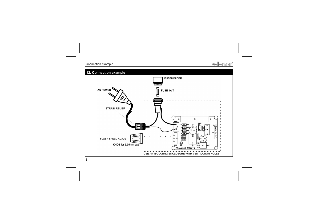 Velleman projects K2601 Assembly instructions User Manual | Page 8 / 12