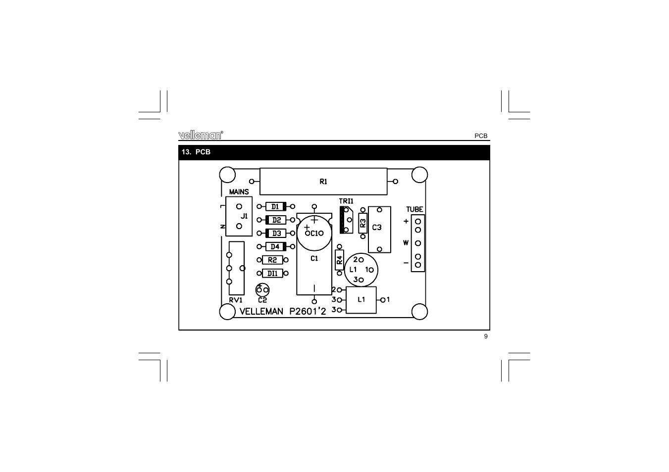 Velleman projects K2601 Assembly instructions User Manual | Page 9 / 12