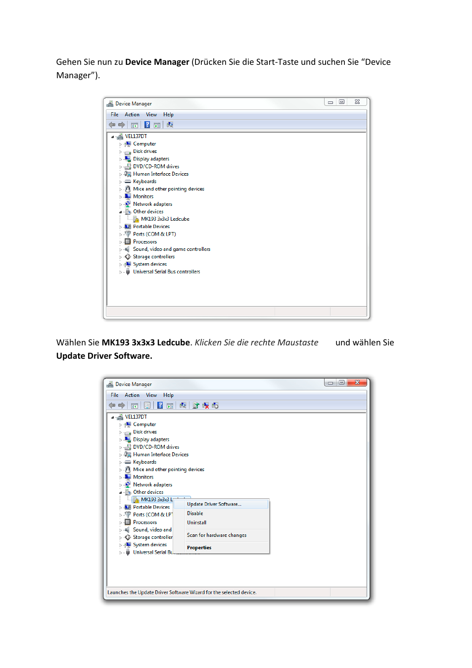 Velleman MK193 INSTALLING THE DRIVER User Manual | Page 14 / 20