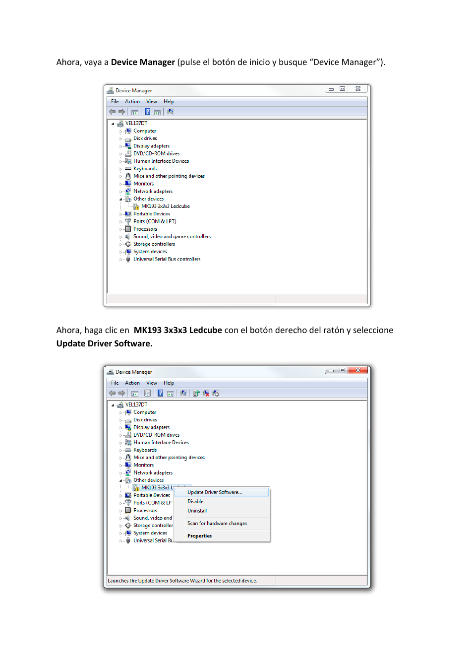 Velleman MK193 INSTALLING THE DRIVER User Manual | Page 18 / 20