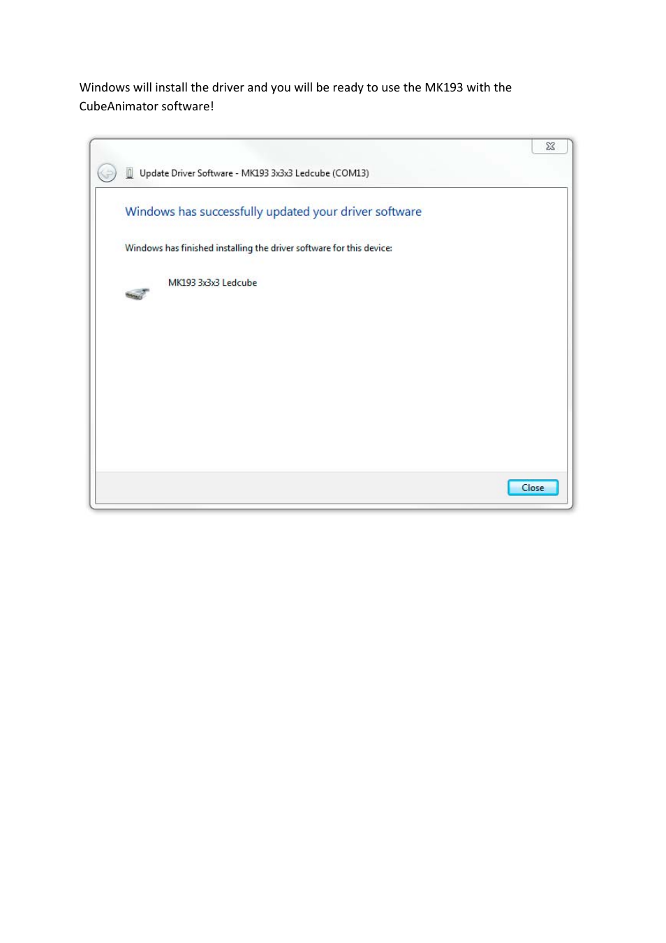 Velleman MK193 INSTALLING THE DRIVER User Manual | Page 4 / 20