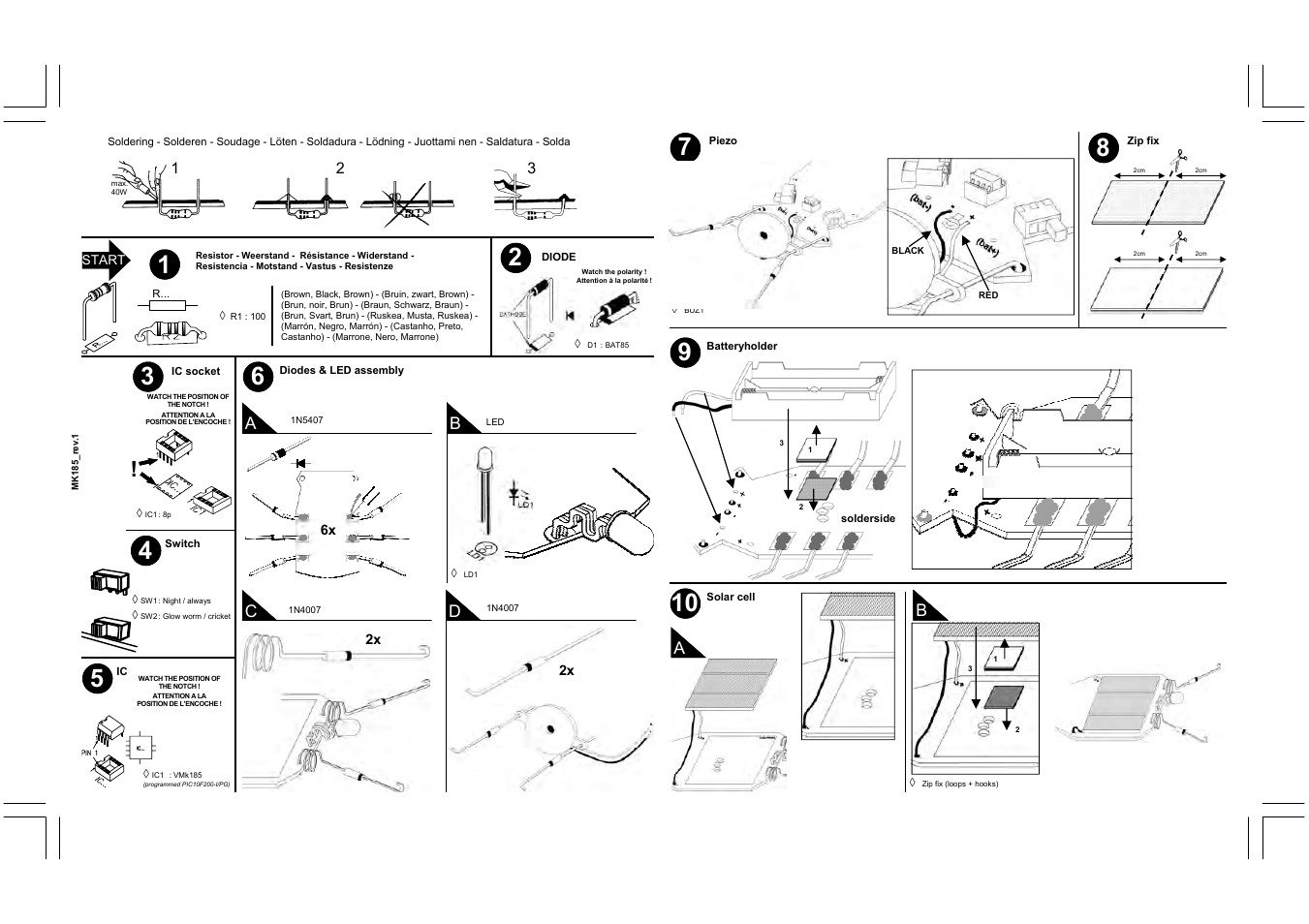 Velleman MK185 User Manual | 1 page