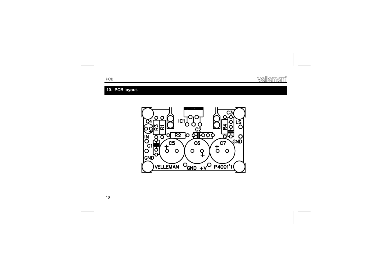 Velleman projects K4001 Assembly instructions User Manual | Page 10 / 12