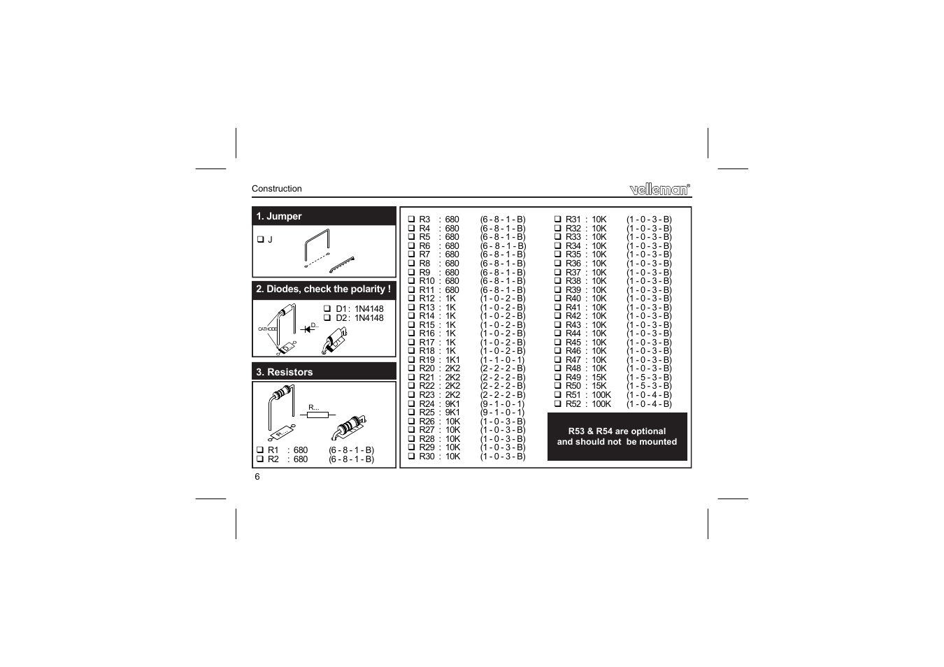 Velleman projects K8055N Assembly instructions User Manual | Page 6 / 16