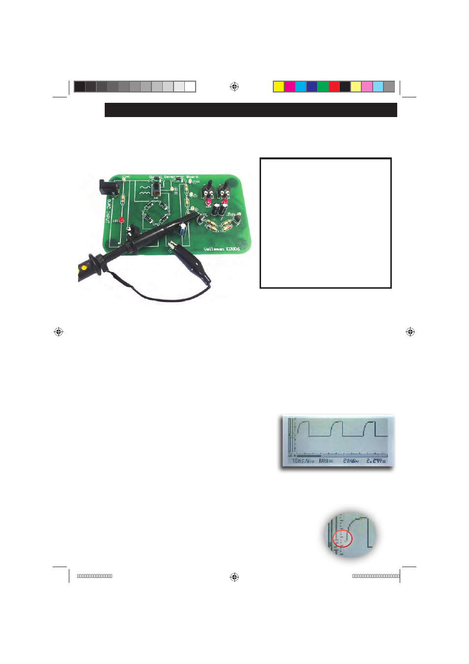 Experiment 8: waveform with adjustable frequency | Velleman projects EDU06 Assembly instructions User Manual | Page 18 / 24