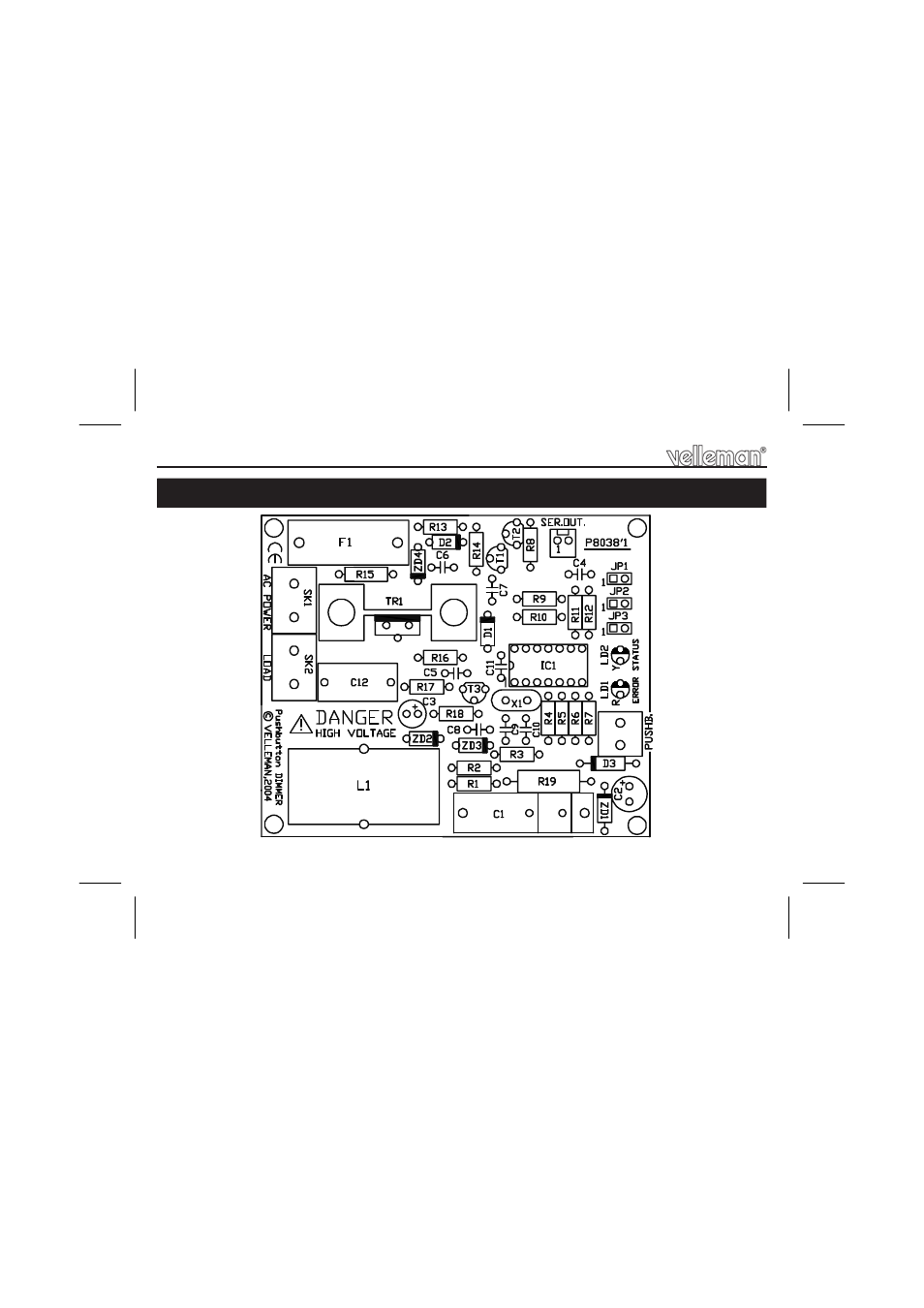 Velleman projects K8038 Assembly instructions User Manual | Page 14 / 16