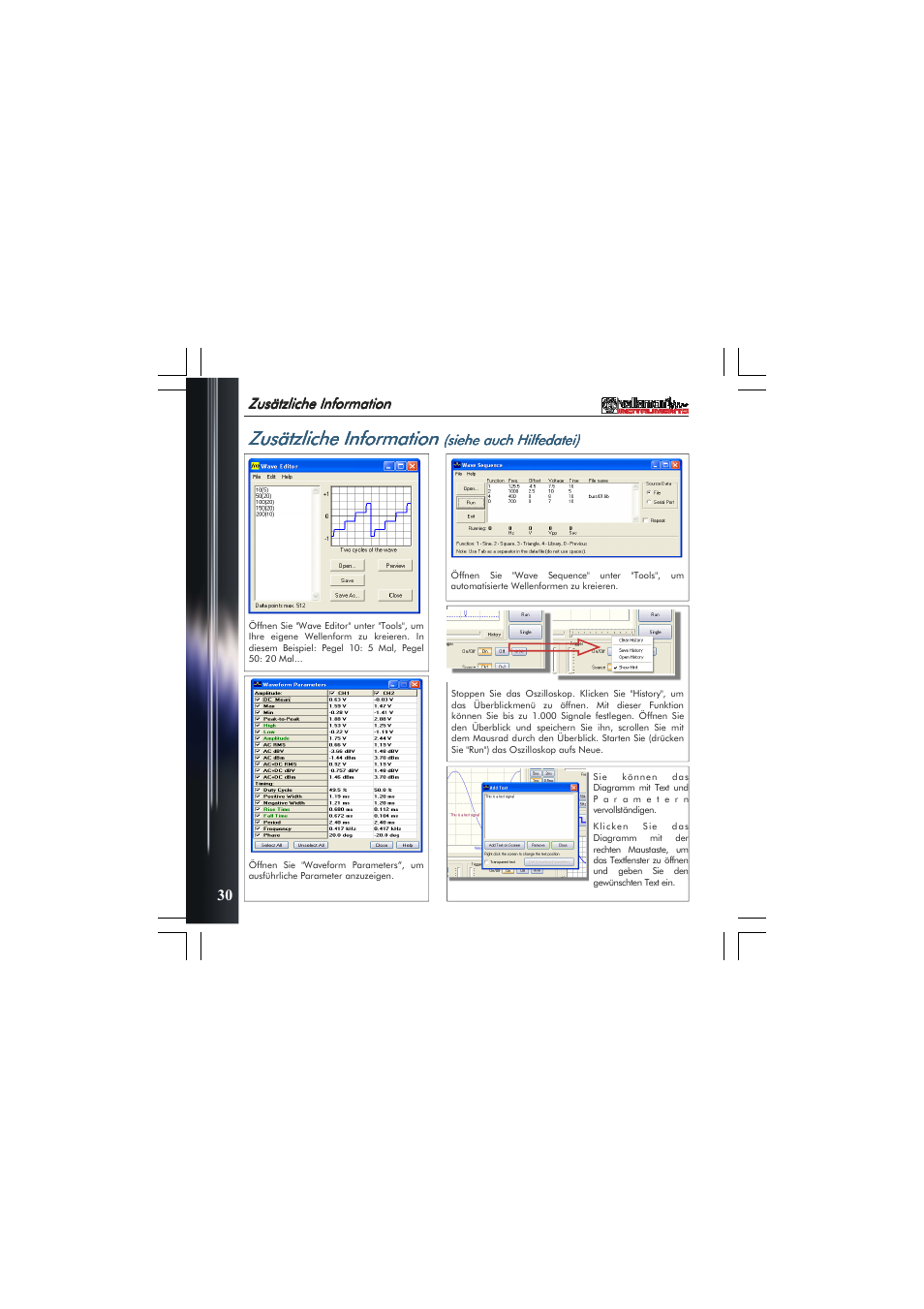 Zusätzliche information | Velleman PCSGU250 User Manual | Page 30 / 40