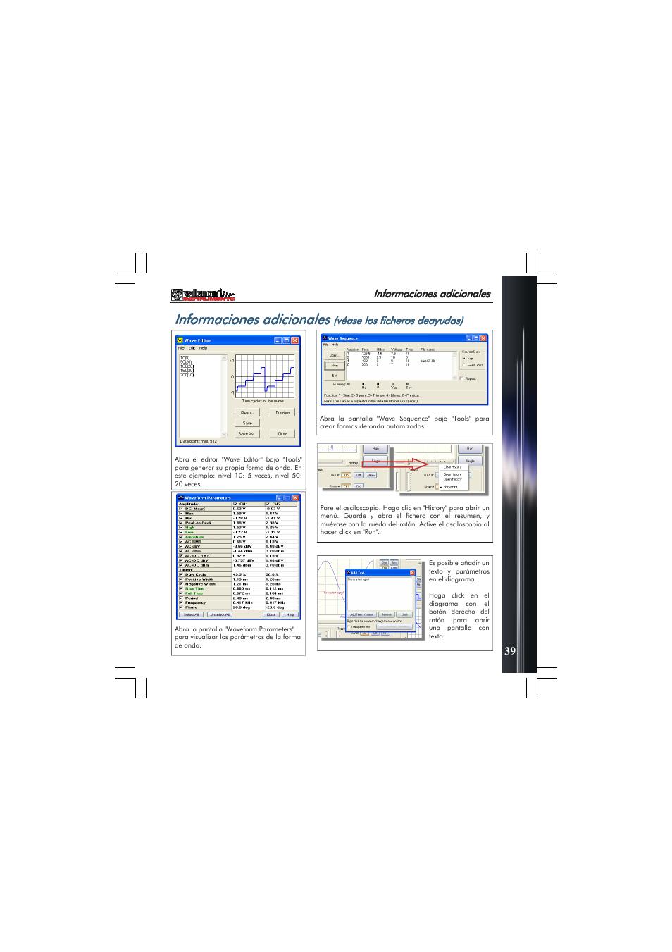 Informaciones adicionales | Velleman PCSGU250 User Manual | Page 39 / 40