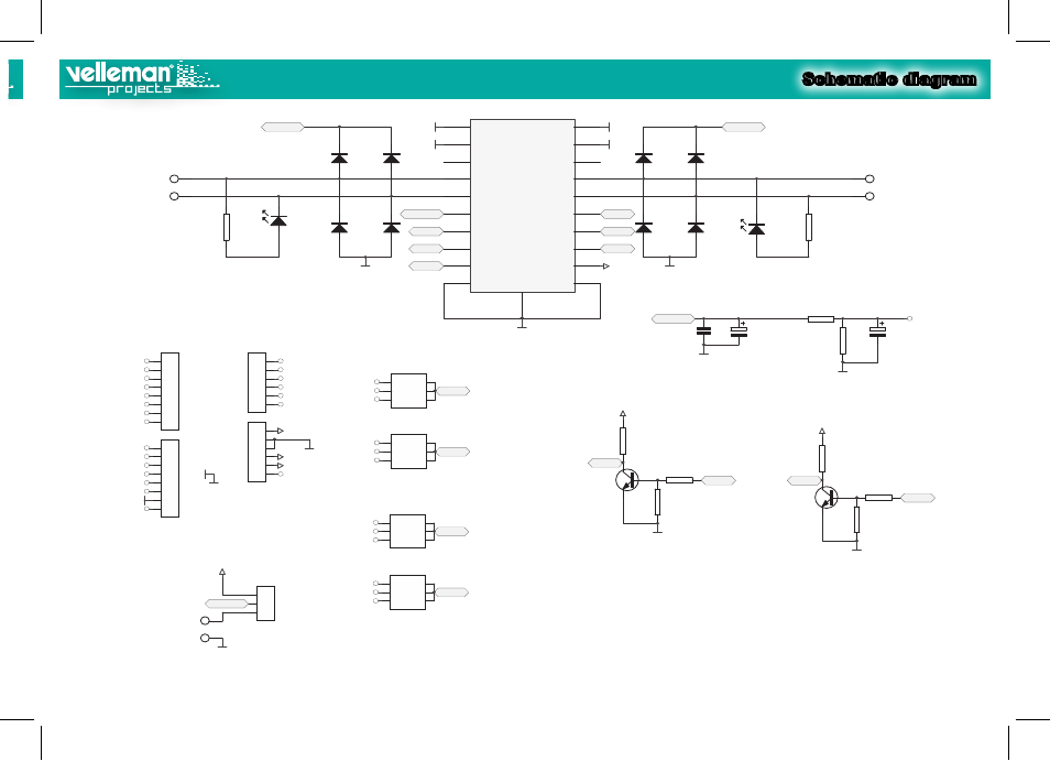 Schematic diagram | Velleman VMa03 User Manual | Page 3 / 4