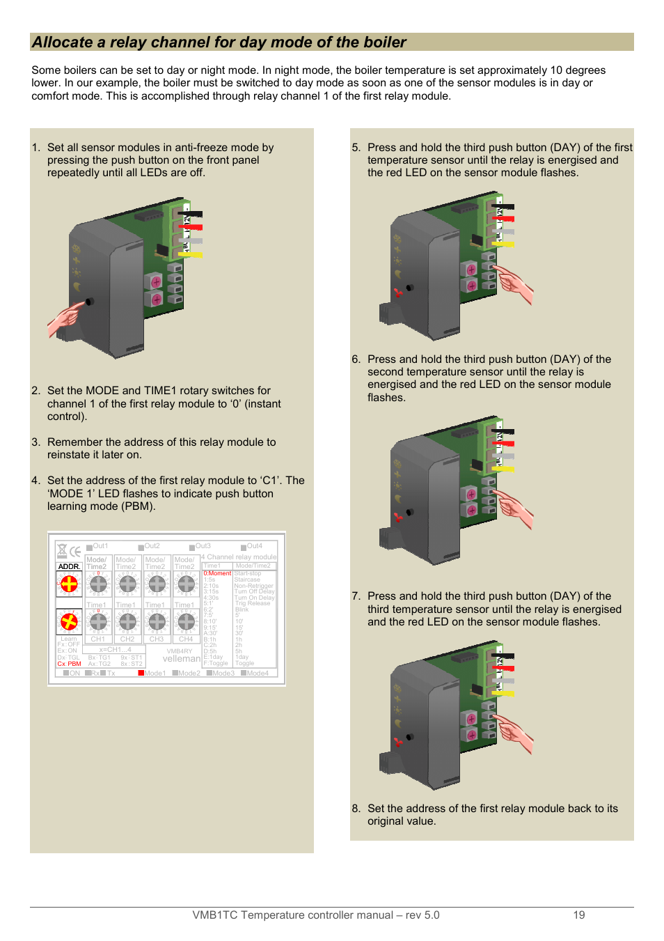 Velleman | Velleman VMB1TC User Manual | Page 19 / 104