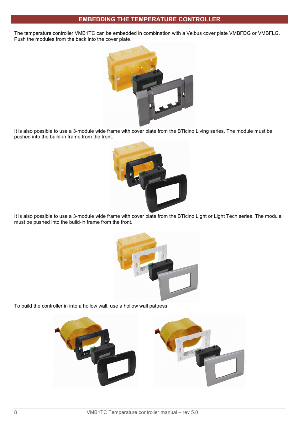 Embedding the temperature controller | Velleman VMB1TC User Manual | Page 8 / 104