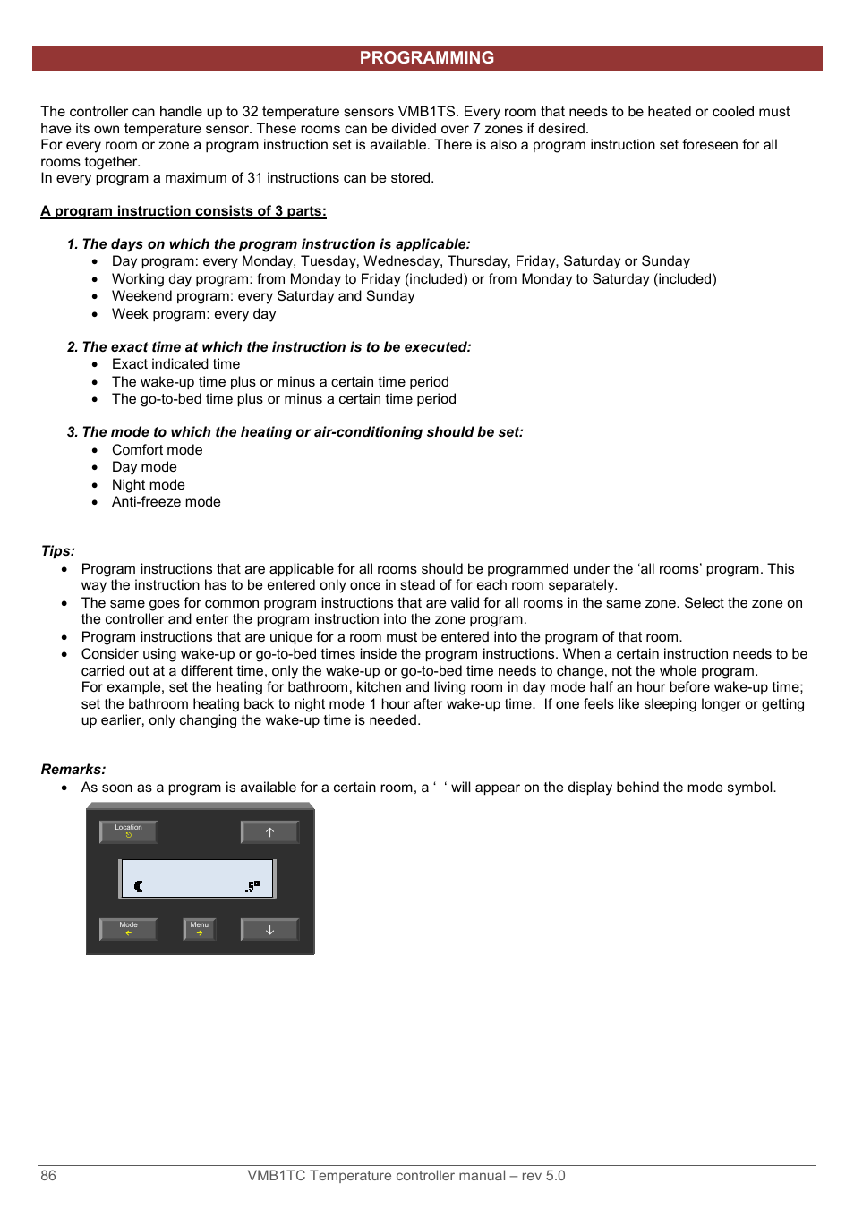 Programming | Velleman VMB1TC User Manual | Page 86 / 104