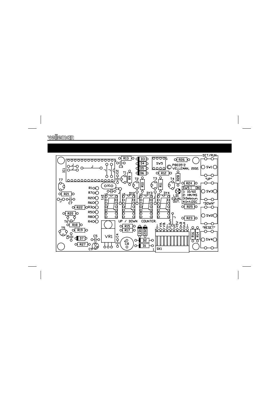 Velleman projects K8035 Assembly instructions User Manual | Page 13 / 16