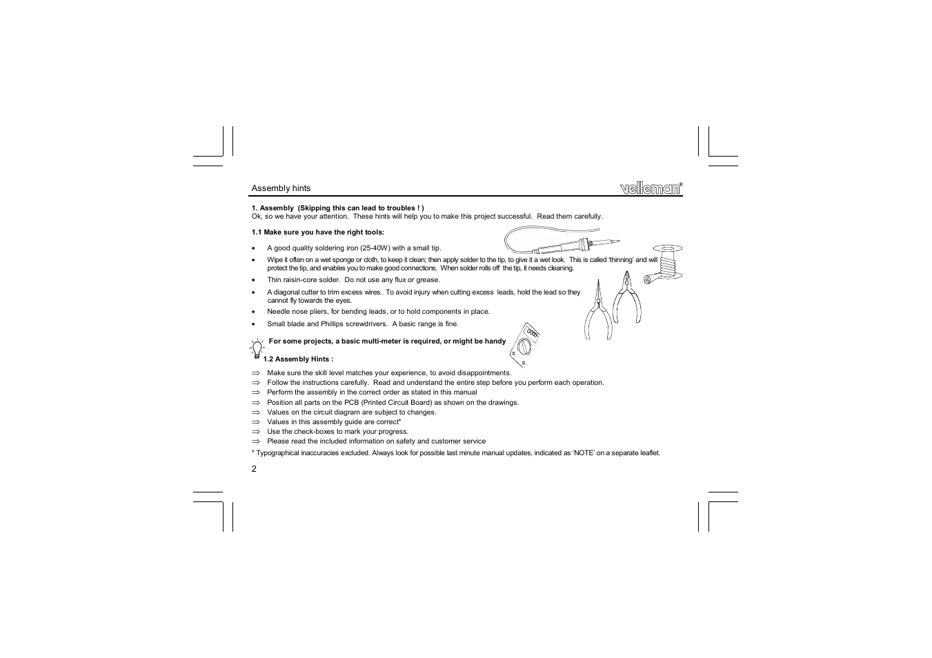 Velleman К8057 User Manual | Page 2 / 8