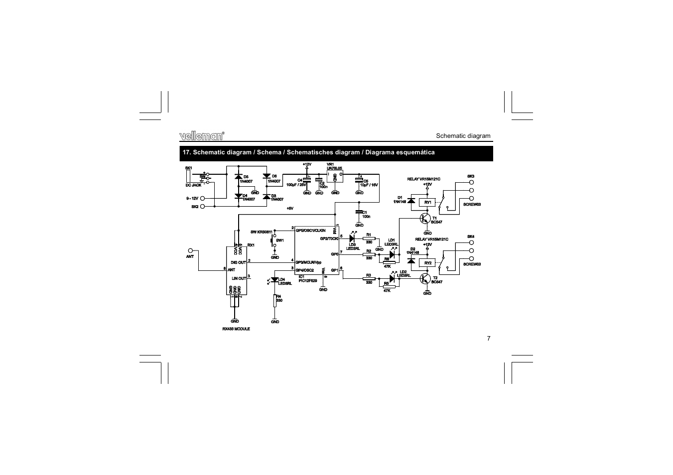 Velleman К8057 User Manual | Page 7 / 8