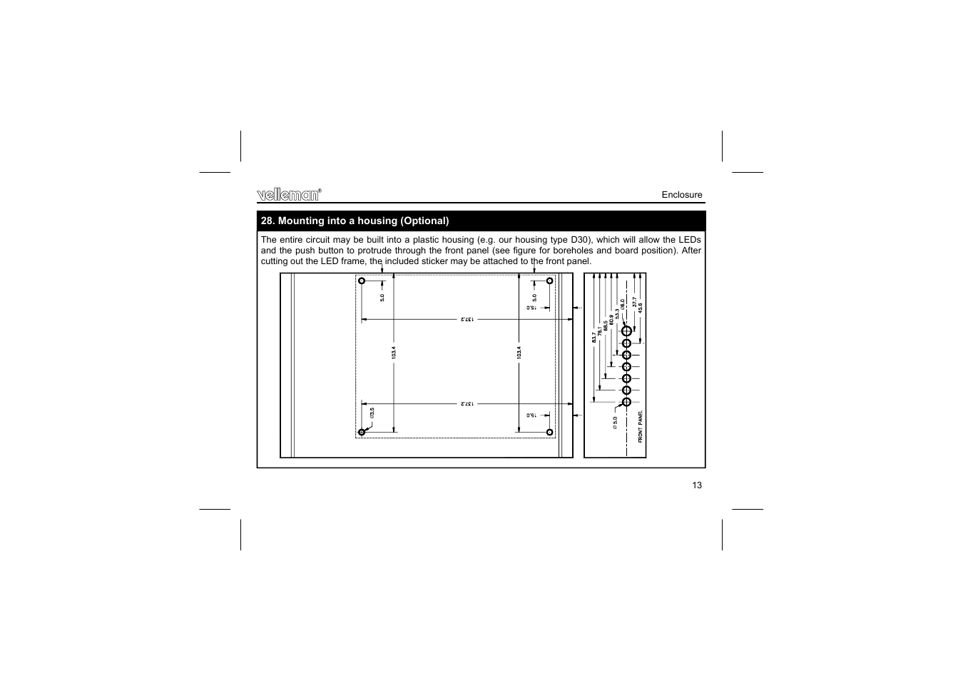 Velleman projects K6501 Assembly instructions User Manual | Page 13 / 16