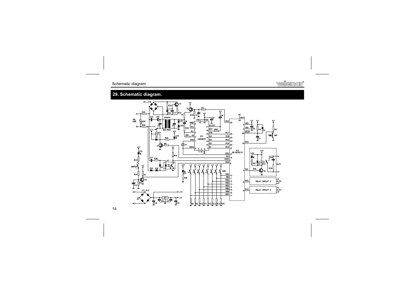 Velleman projects K6501 Assembly instructions User Manual | Page 14 / 16