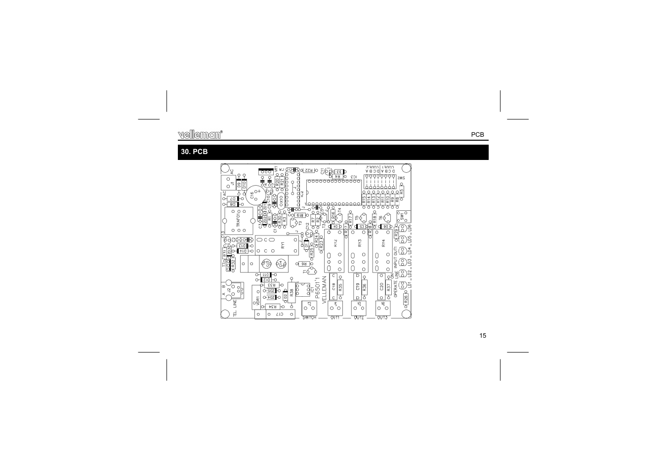 Velleman projects K6501 Assembly instructions User Manual | Page 15 / 16