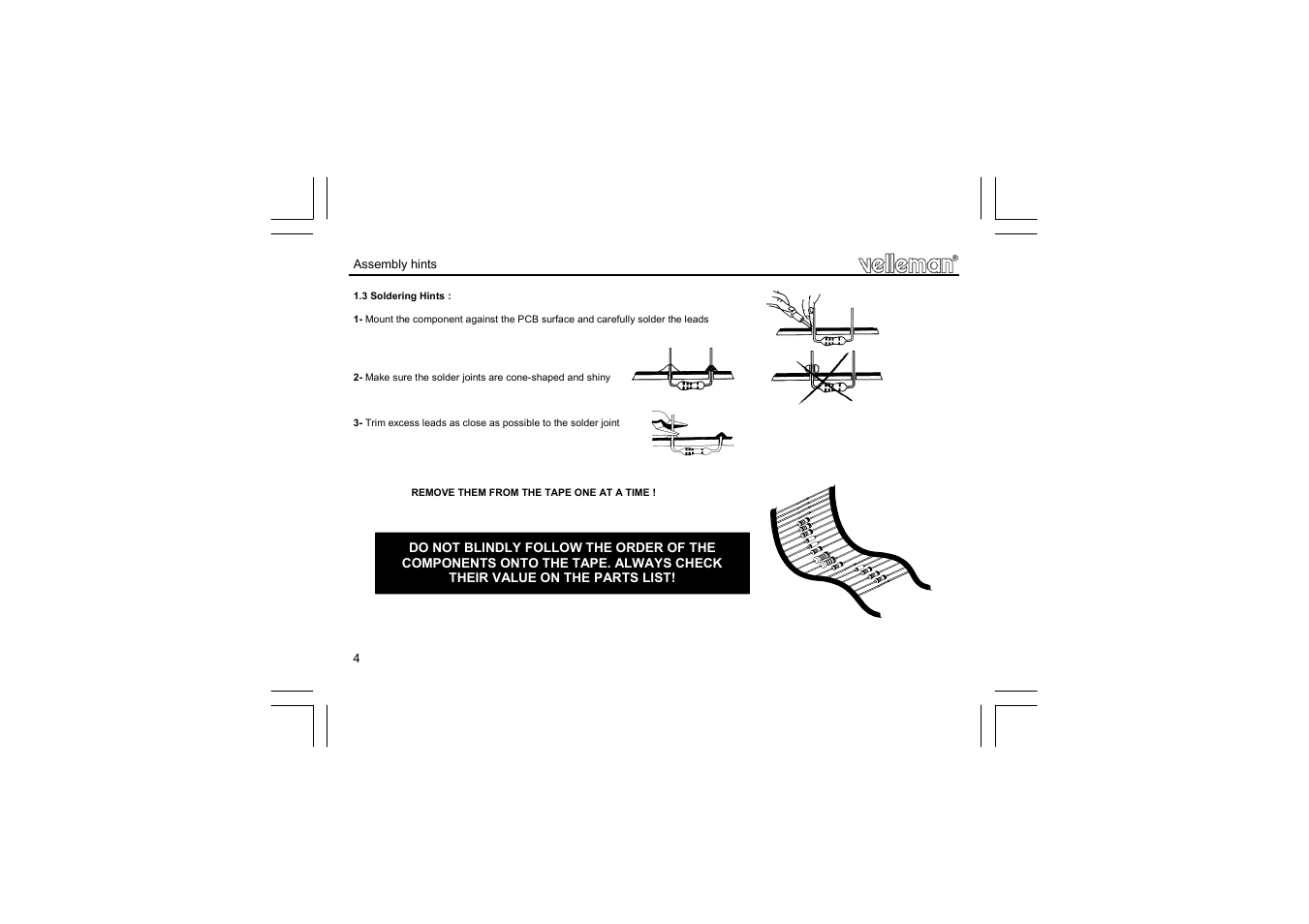 Velleman projects K2570 Assembly instructions User Manual | Page 4 / 8