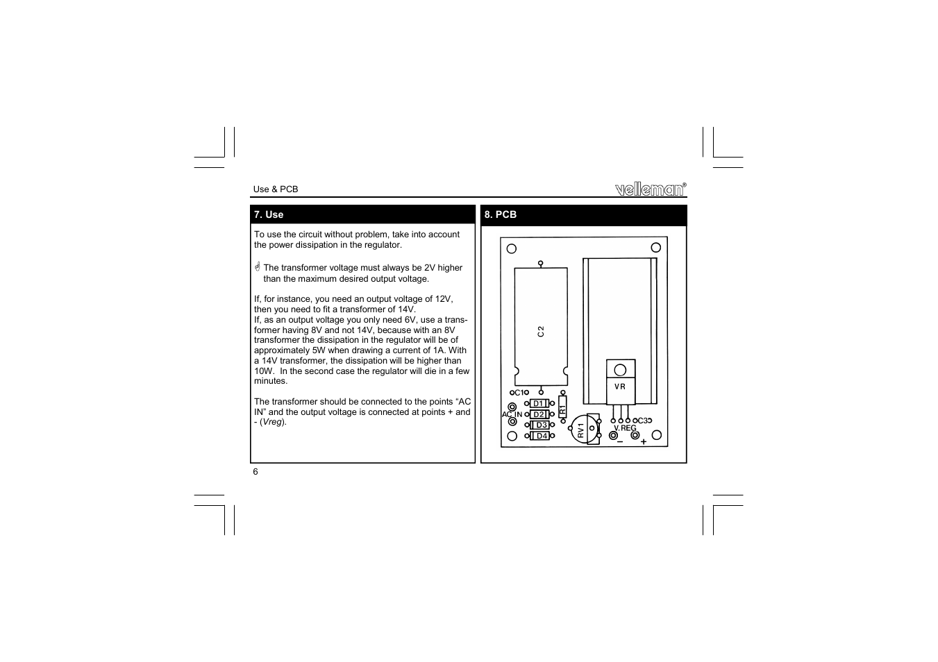 Velleman projects K2570 Assembly instructions User Manual | Page 6 / 8