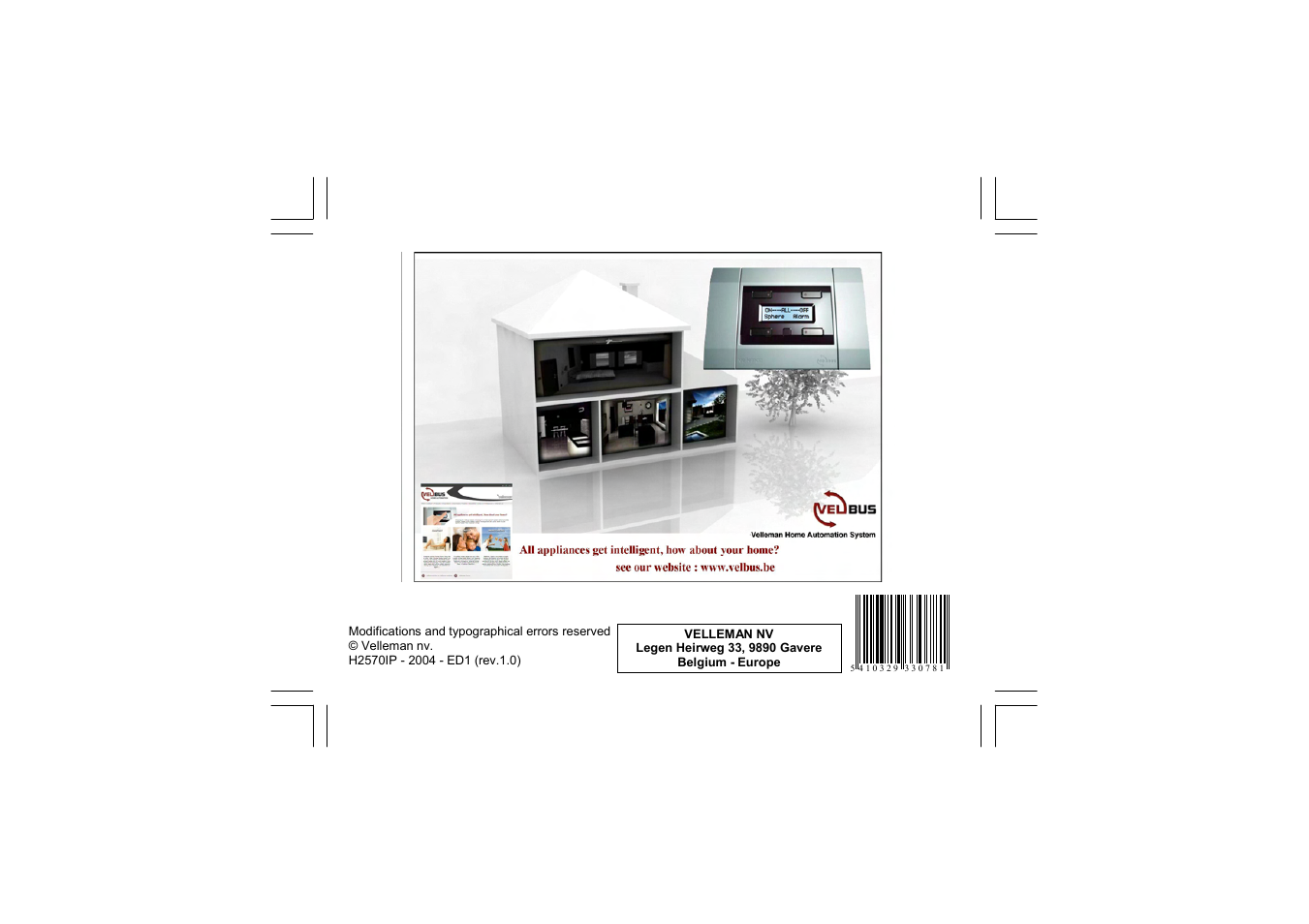 Velleman projects K2570 Assembly instructions User Manual | Page 8 / 8