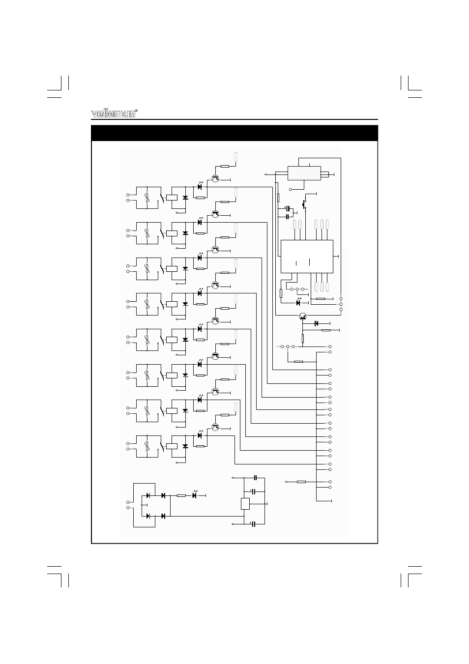 Schematic diagram schematic diagram | Velleman К8056 User Manual | Page 15 / 16